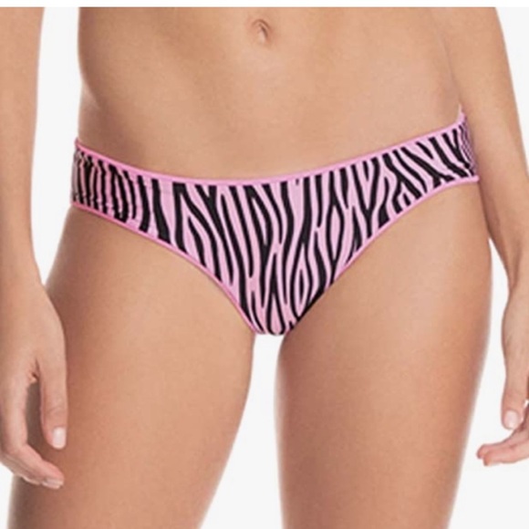 NEW Maaji Colorful  Zebra Black Pink  Bikini Swim Bottom Size S NWT Reversible - Picture 3 of 8